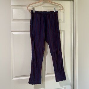 Xirena Navy Blue Red Stripe Pants Size Small